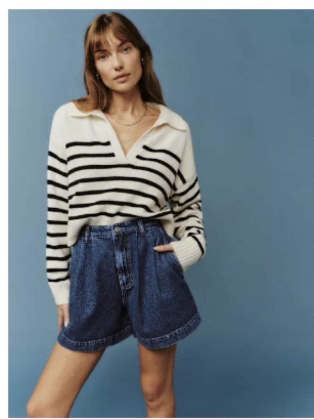 Reformation Francis High Rise Pleated Shorts June - Size 28